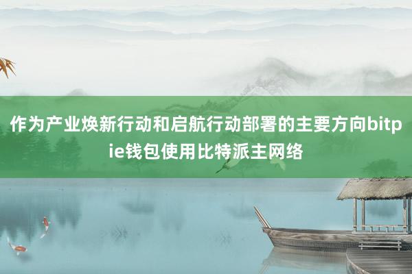 作为产业焕新行动和启航行动部署的主要方向bitpie钱包使用比特派主网络