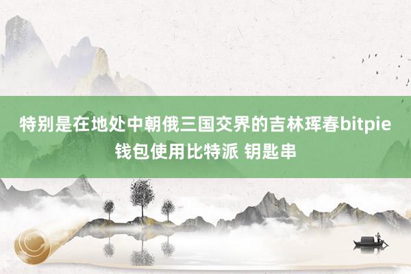 特别是在地处中朝俄三国交界的吉林珲春bitpie钱包使用比特派 钥匙串