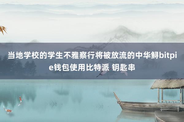 当地学校的学生不雅察行将被放流的中华鲟bitpie钱包使用比特派 钥匙串