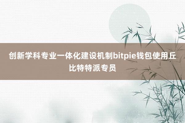 创新学科专业一体化建设机制bitpie钱包使用丘比特特派专员