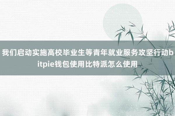 我们启动实施高校毕业生等青年就业服务攻坚行动bitpie钱包使用比特派怎么使用