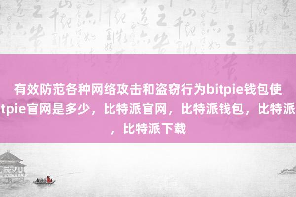 有效防范各种网络攻击和盗窃行为bitpie钱包使用bitpie官网是多少，比特派官网，比特派钱包，比特派下载