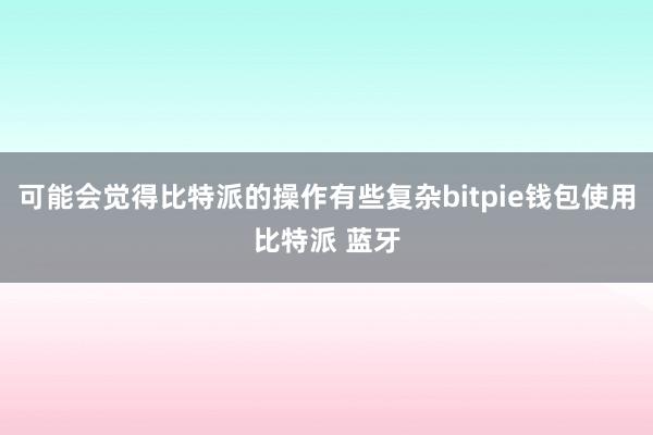 可能会觉得比特派的操作有些复杂bitpie钱包使用比特派 蓝牙