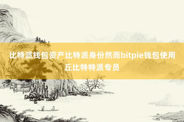 比特派钱包资产比特派身份然而bitpie钱包使用丘比特特派专员