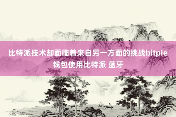 比特派技术却面临着来自另一方面的挑战bitpie钱包使用比特派 蓝牙