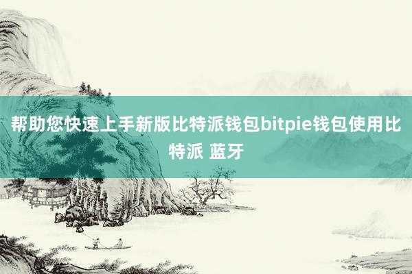 帮助您快速上手新版比特派钱包bitpie钱包使用比特派 蓝牙