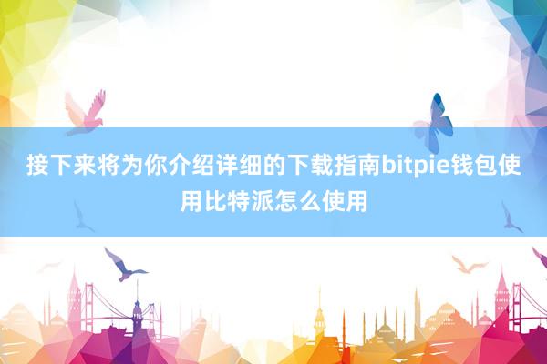 接下来将为你介绍详细的下载指南bitpie钱包使用比特派怎么使用