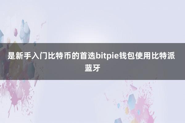 是新手入门比特币的首选bitpie钱包使用比特派 蓝牙