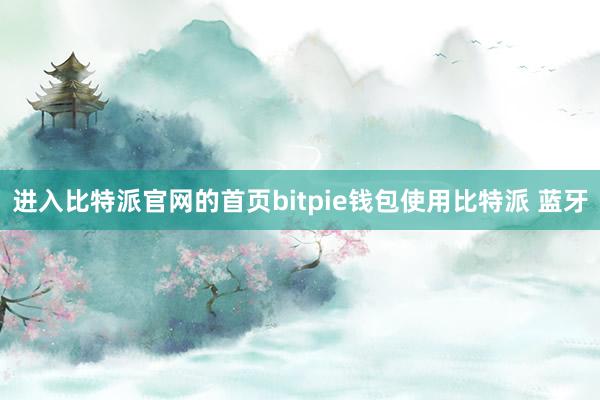 进入比特派官网的首页bitpie钱包使用比特派 蓝牙