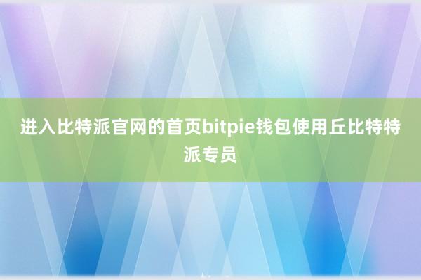 进入比特派官网的首页bitpie钱包使用丘比特特派专员