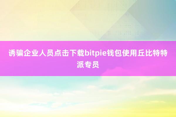 诱骗企业人员点击下载bitpie钱包使用丘比特特派专员