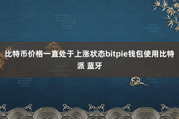 比特币价格一直处于上涨状态bitpie钱包使用比特派 蓝牙