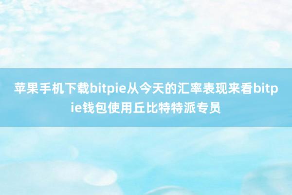 苹果手机下载bitpie从今天的汇率表现来看bitpie钱包使用丘比特特派专员