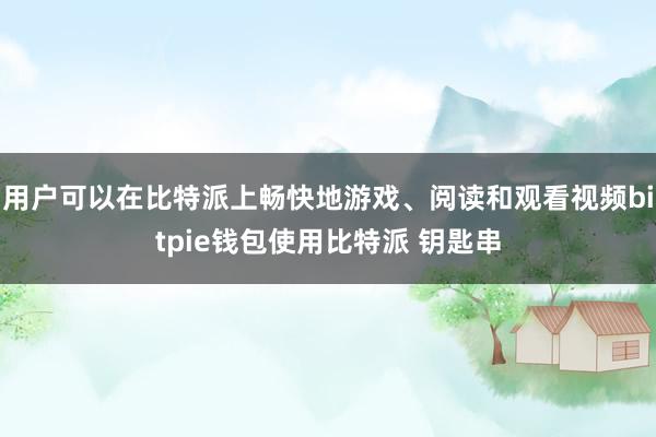 用户可以在比特派上畅快地游戏、阅读和观看视频bitpie钱包使用比特派 钥匙串