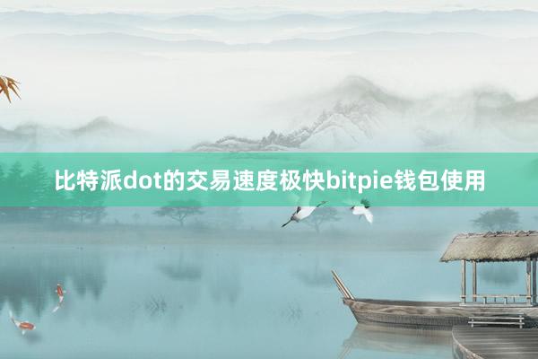 比特派dot的交易速度极快bitpie钱包使用