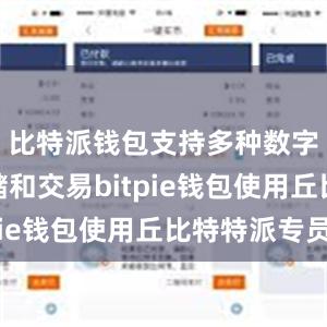 比特派钱包支持多种数字货币存储和交易bitpie钱包使用丘比特特派专员