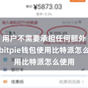 用户不需要承担任何额外费用bitpie钱包使用比特派怎么使用